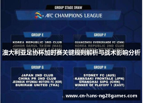 澳大利亚足协杯加时赛关键规则解析与战术影响分析 澳大利亚足协杯加时赛关键规则解析与战术影响分析